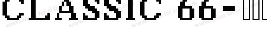CLASSIC 66字体转换